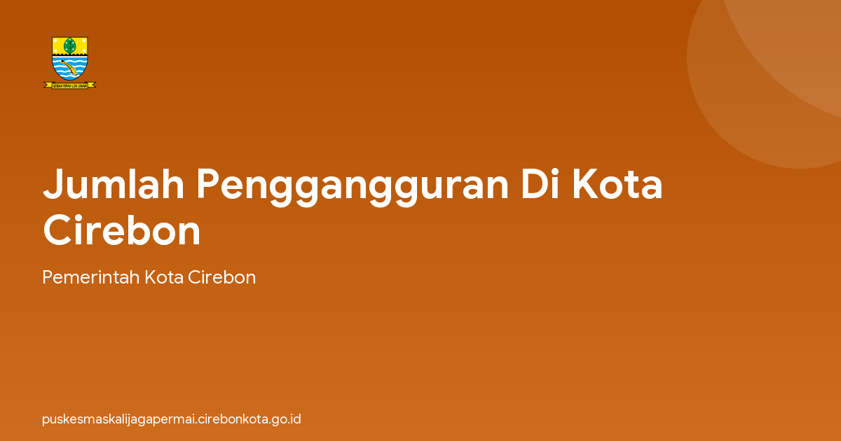 Jumlah Penggangguran Di Kota Cirebon