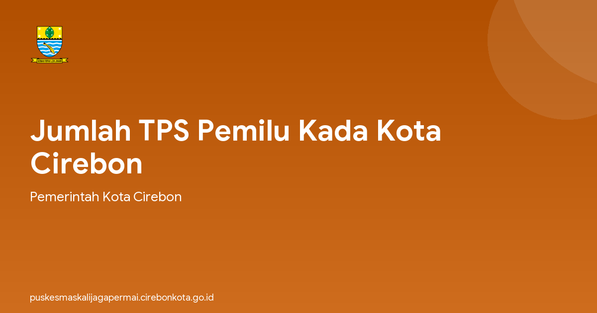 Jumlah TPS Pemilu Kada Kota Cirebon