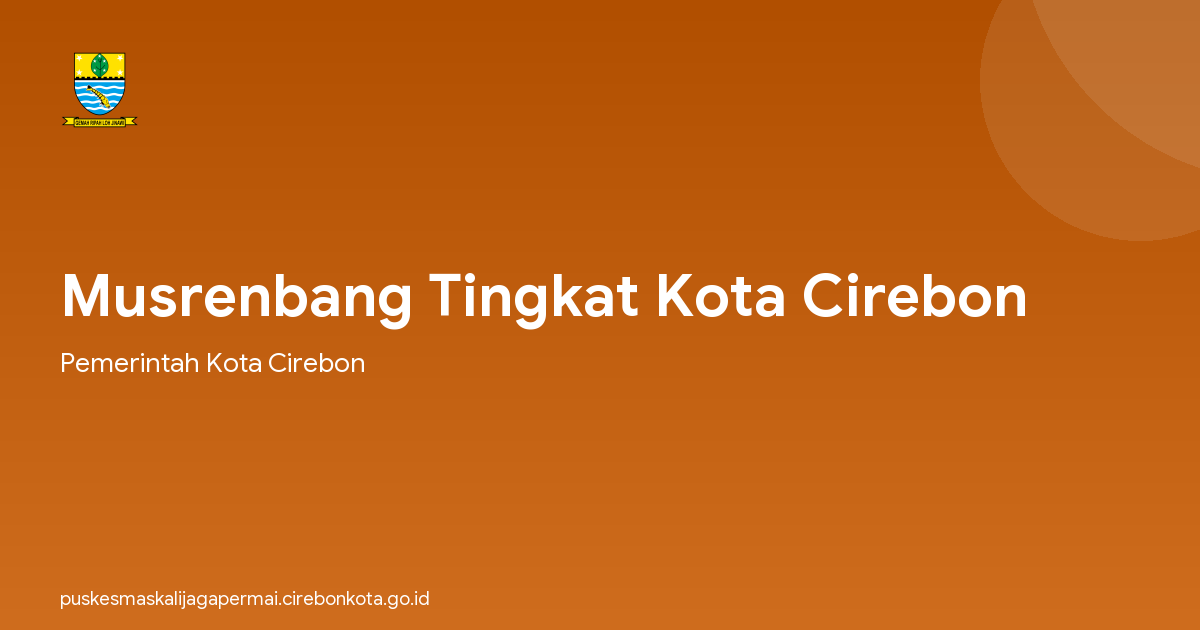 Musrenbang Tingkat Kota Cirebon
