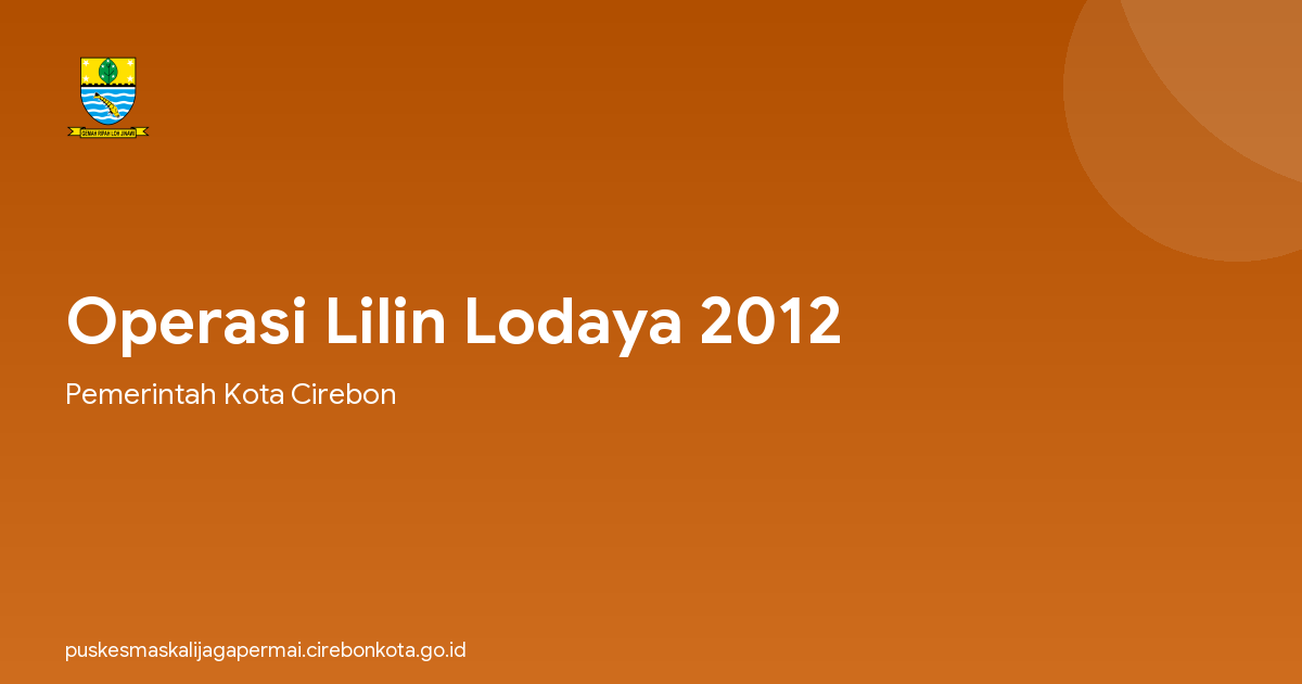 Operasi Lilin Lodaya 2012