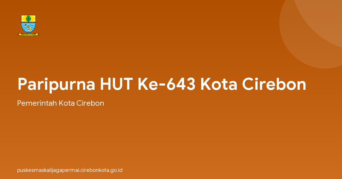 Paripurna HUT Ke-643 Kota Cirebon