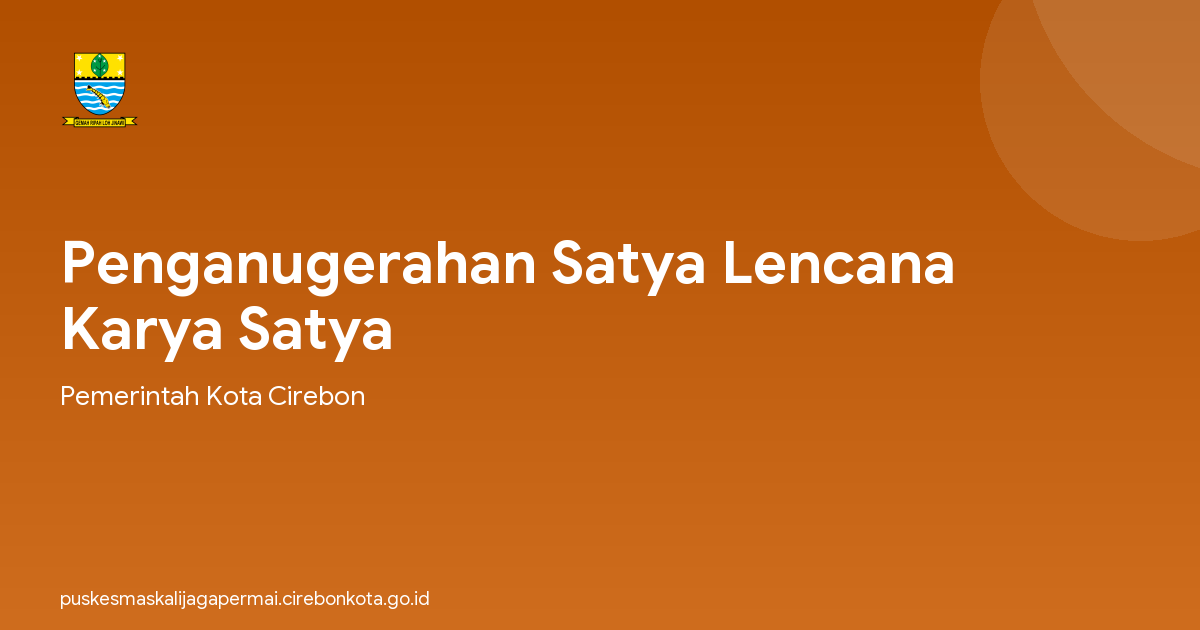 Penganugerahan Satya Lencana Karya Satya