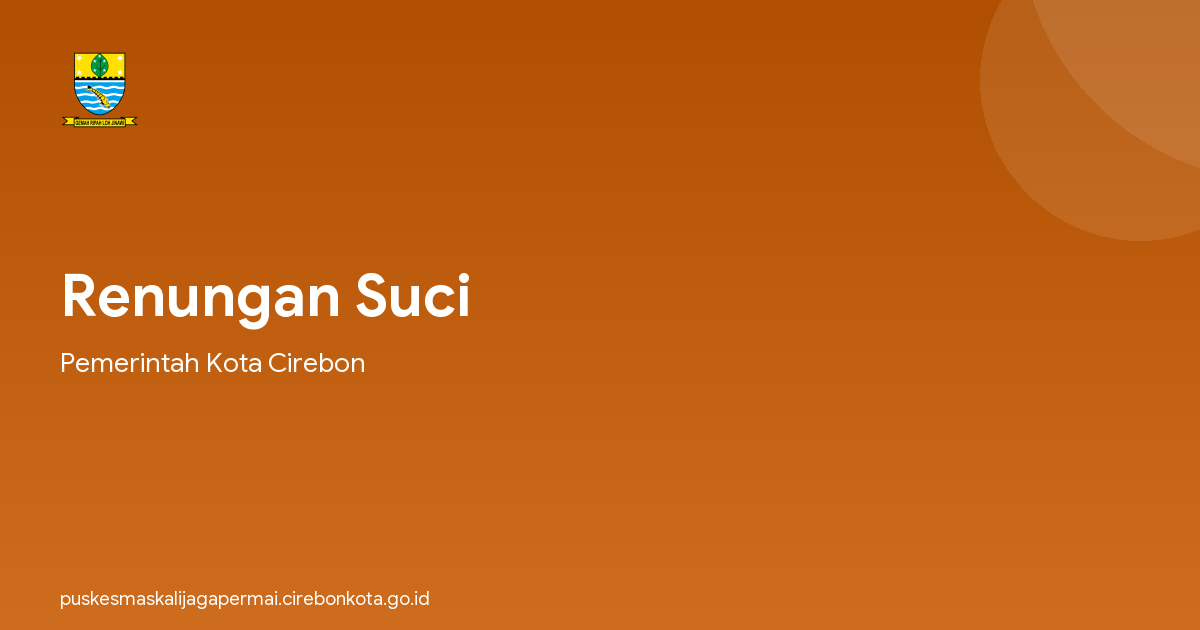 Renungan Suci