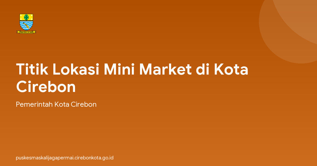 Titik Lokasi Mini Market di Kota Cirebon