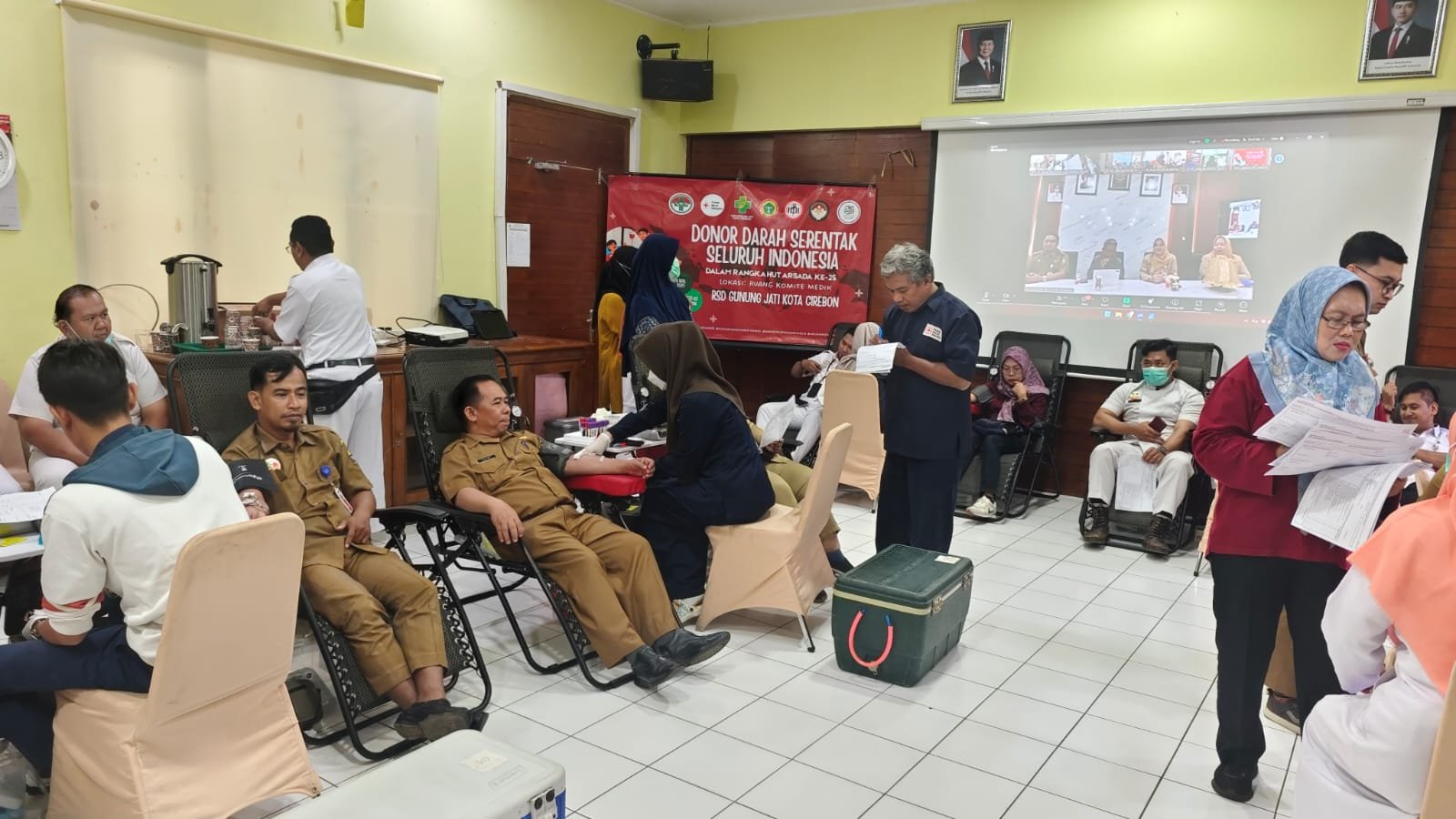 RSD Gunung Jati Partisipasi Gelar Donor Darah Serentak dalam Rangka HUT Arsada ke-25
