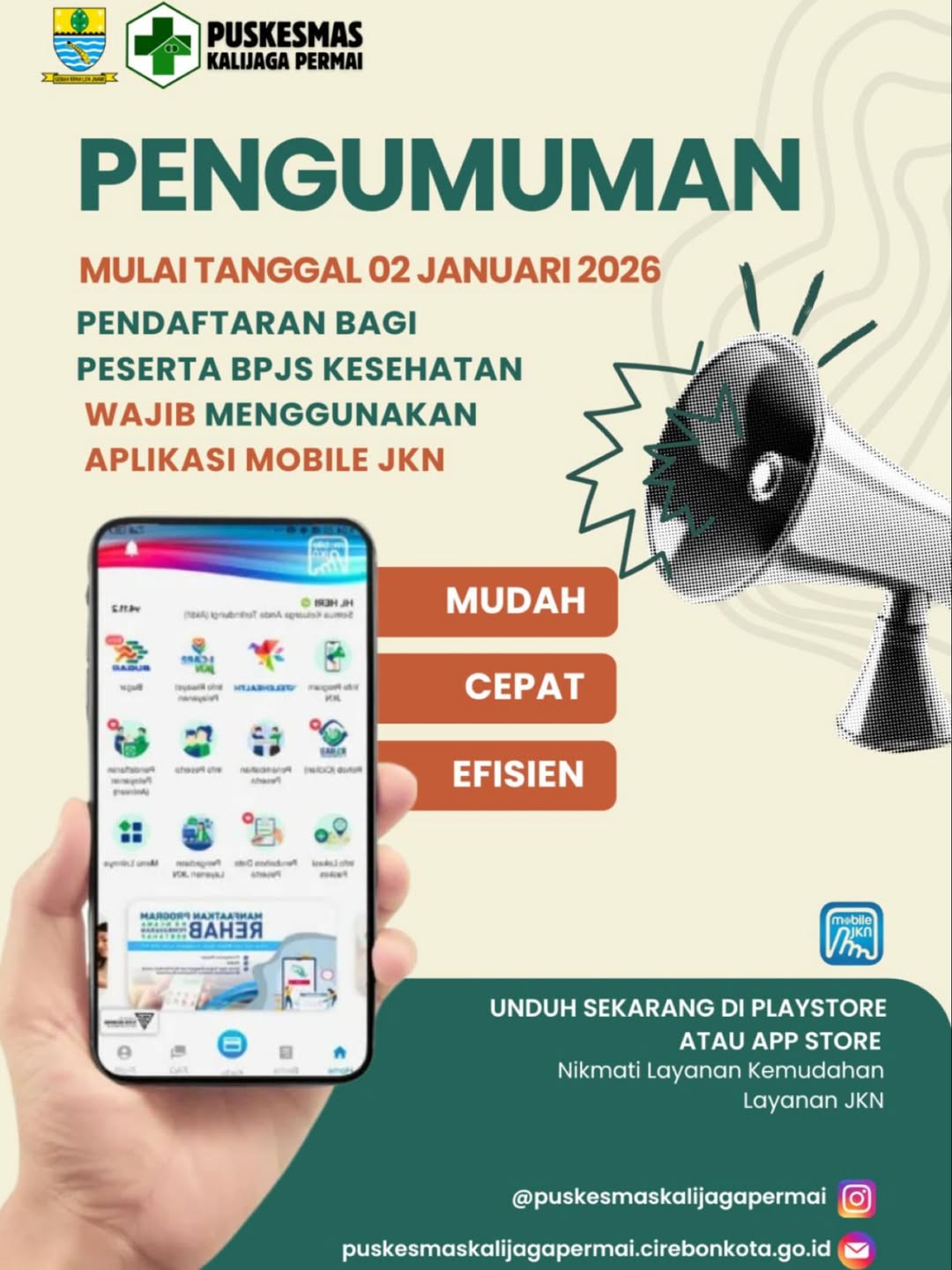 PENDAFTARAN BEROBAT MELALUI MOBILE JKN